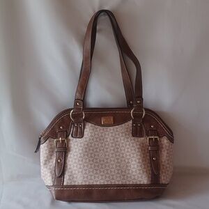 BOC Born Concepts Merrimac Shoulder Bag Handbag Purse Brown  Double Handles